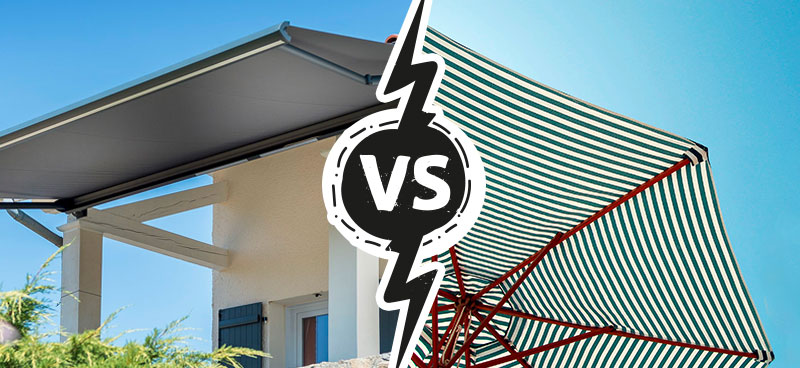 Store ou parasol : faites le bon choix pour protéger votre terrasse !